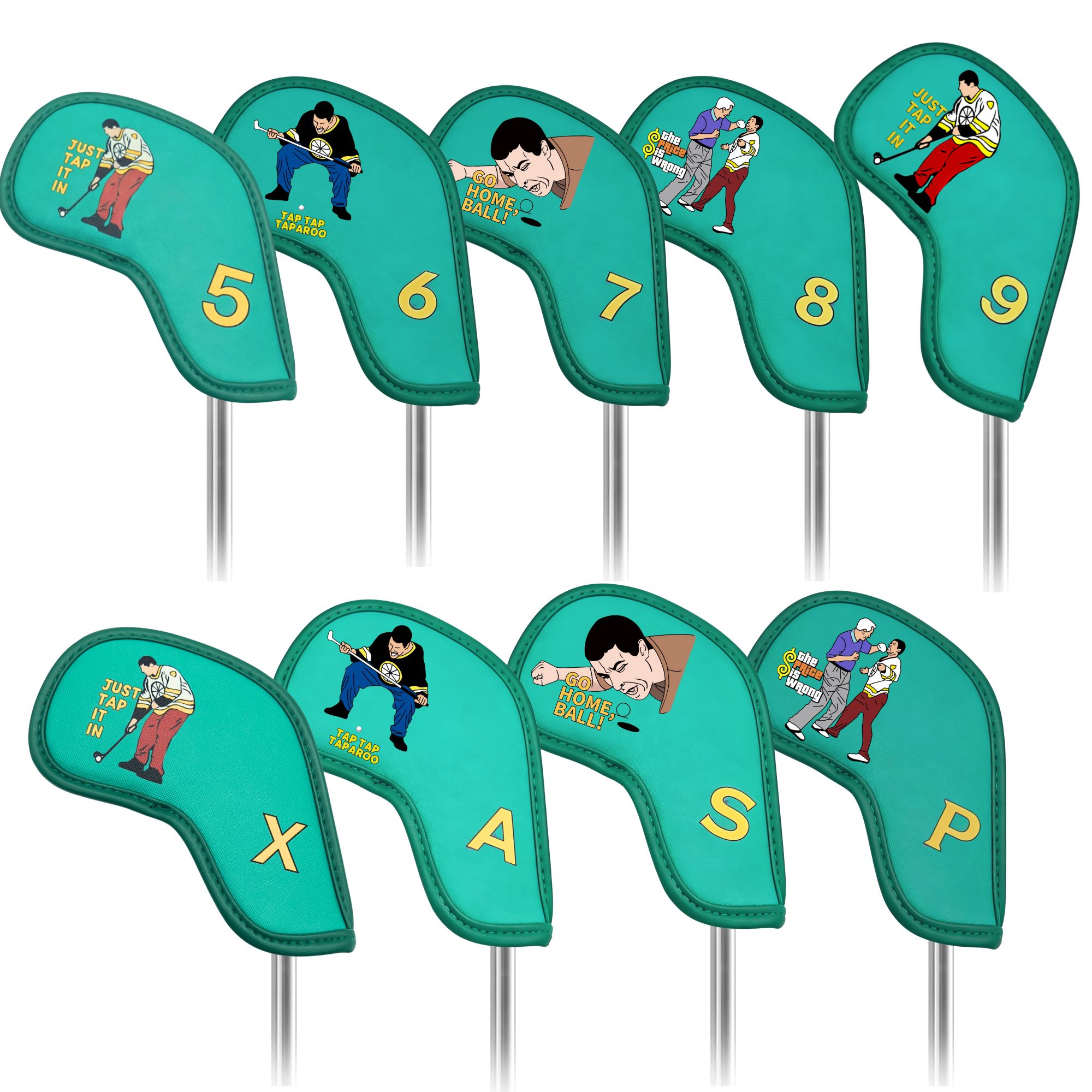 Golf Equipment Storage - 9 fundas para hierros de golf
