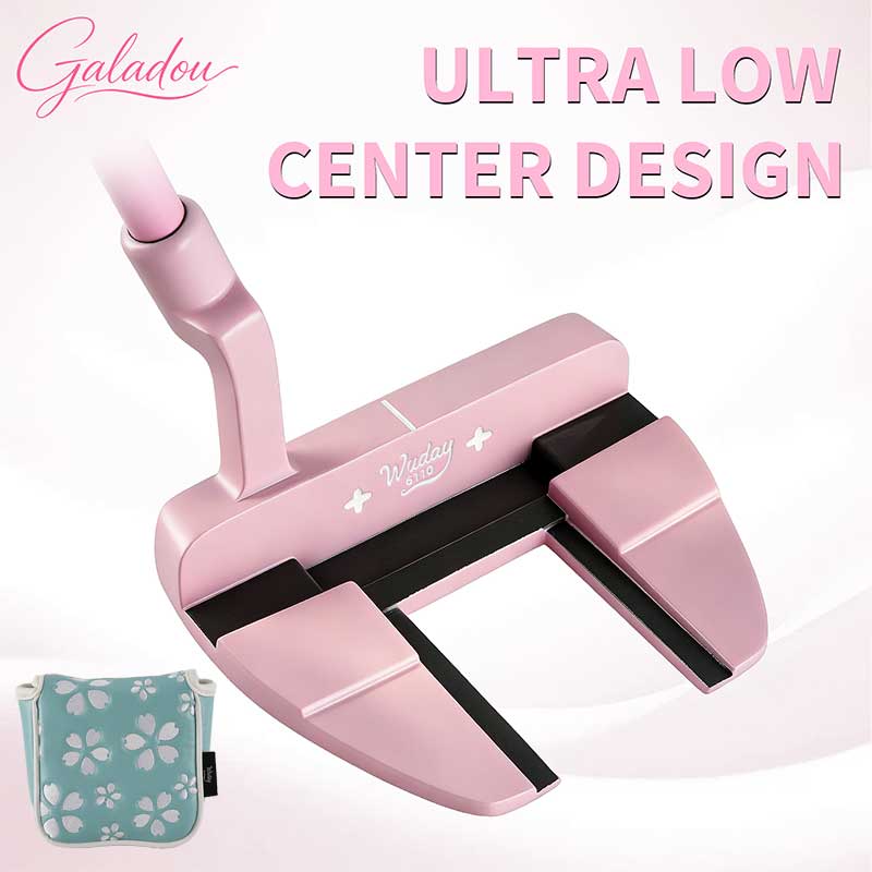 Putter de golf rosa con funda  - Golf Equipment Value reseña y precio